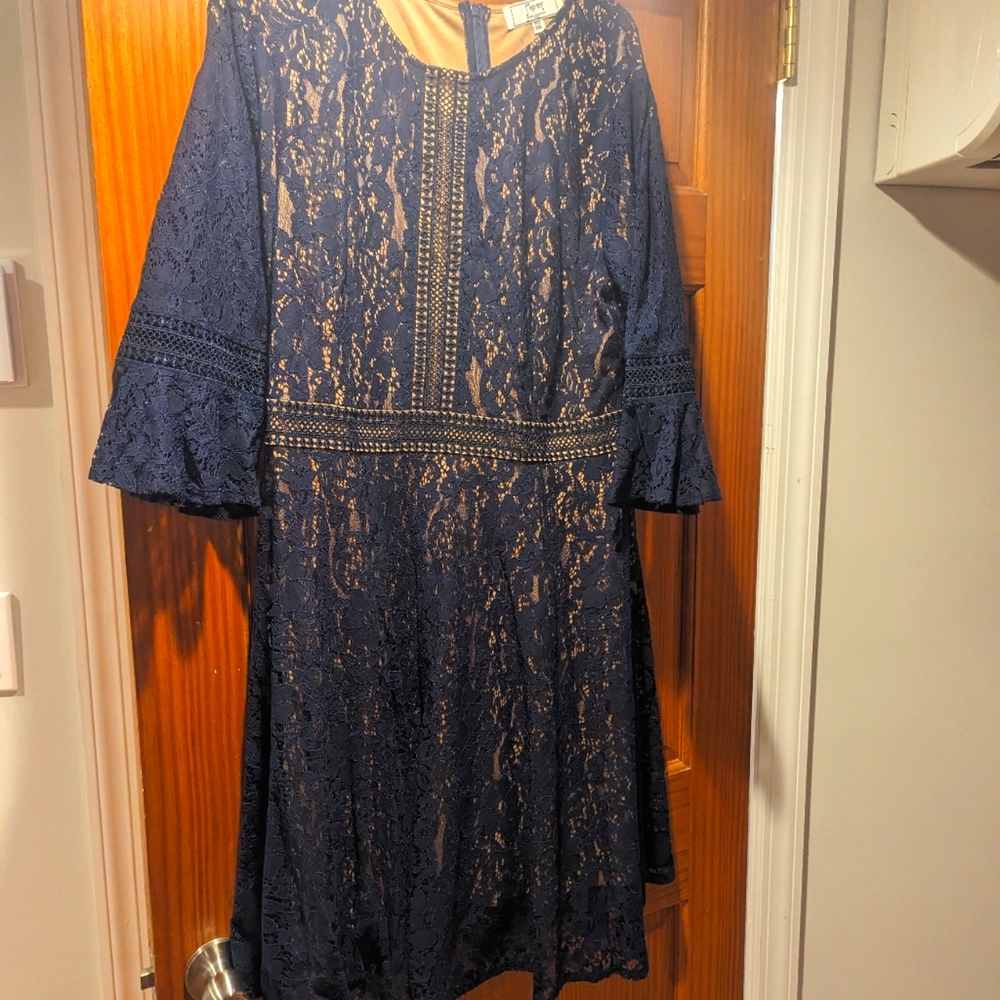 Plus size lace dress